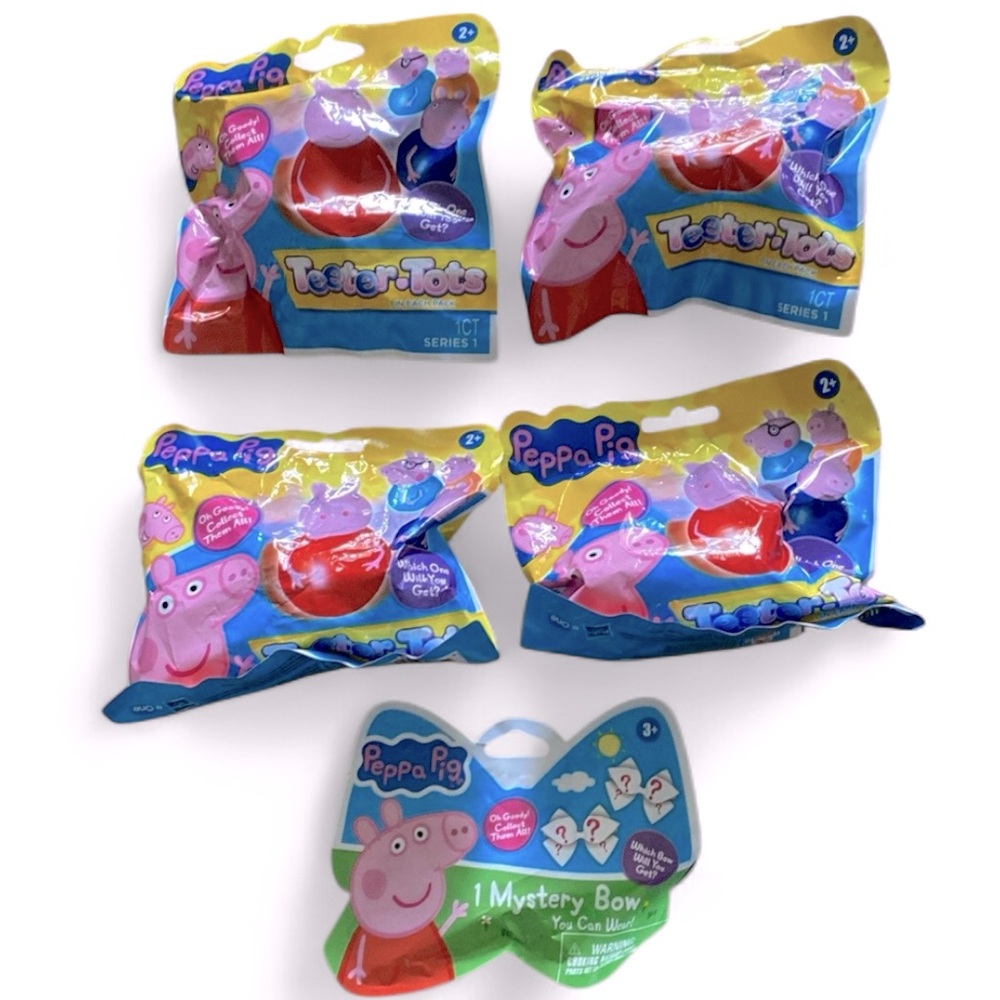 Peppa Pig Teeter Tots Bundle 4 Bags Wobbling Figures plus a Bonus New